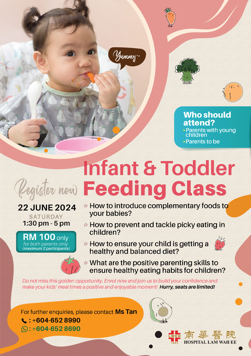 Feeding Class | Complementary feeding is required to provide energy and essential nutrients for healthy growth and development in addition to breast milk. Parents' knowledge of infant and young child feeding plays a crucial role in the overall growth and development of a child. 