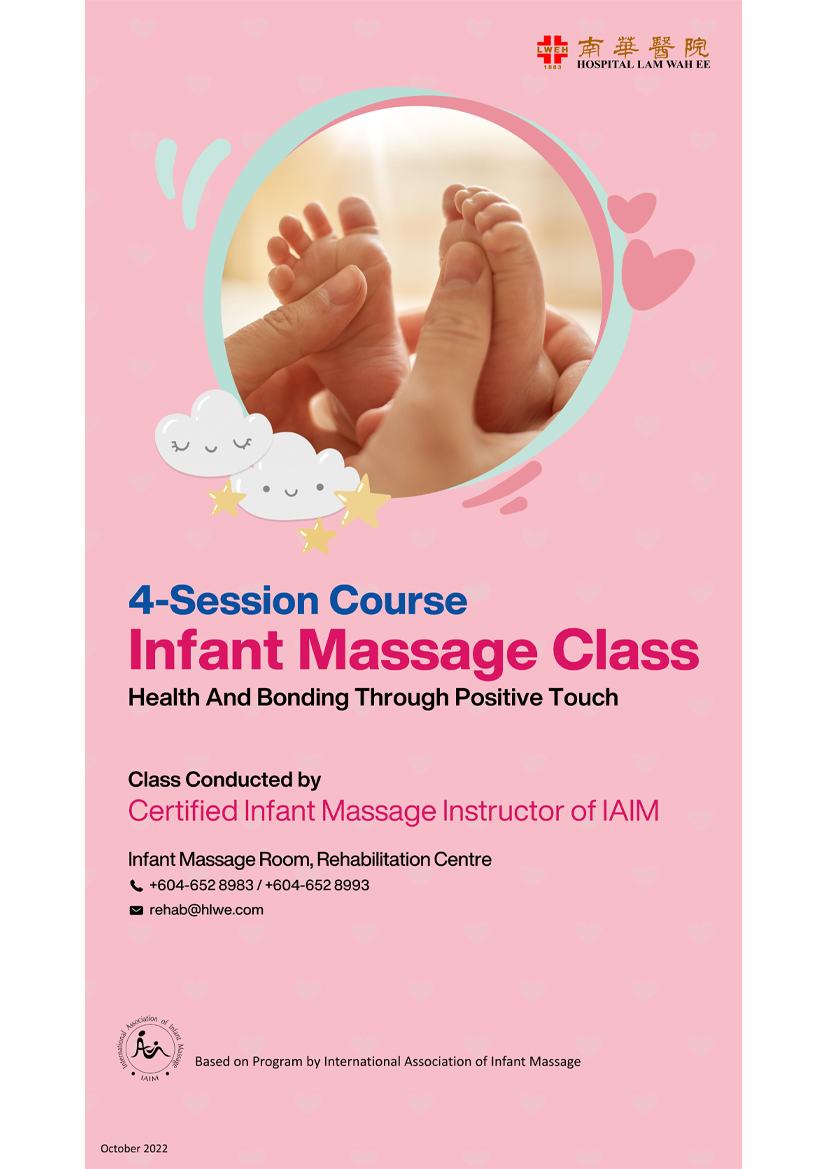 4-session course Infant massage class health and bonding through positive touch